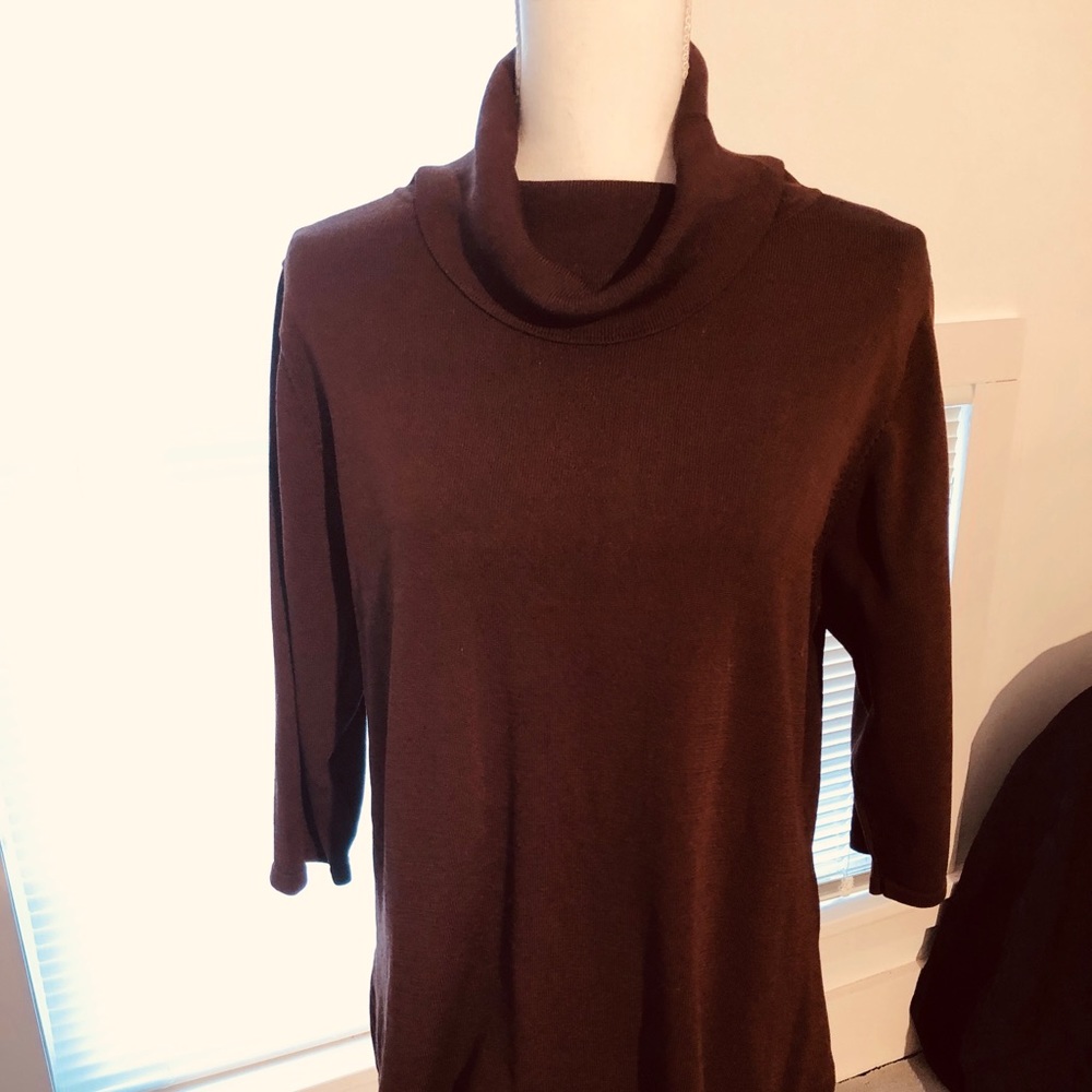Brown Cowl Neck Pullover/Sweater